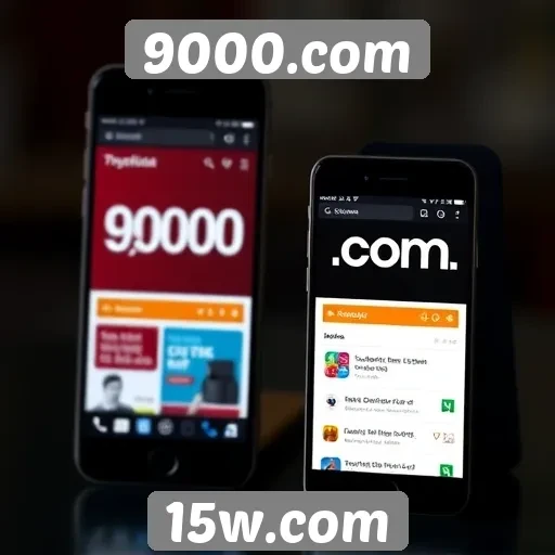 Desempenho do site 9000.com em dispositivos móveis